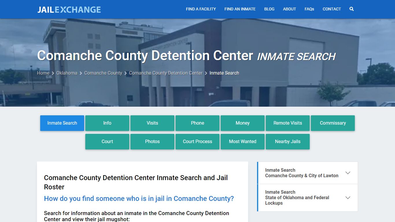 Comanche County Detention Center Inmate Search - Jail Exchange